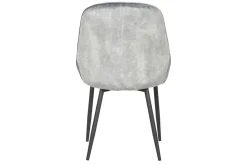 Stuhl JUL Samt Vintage grau