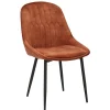 Stuhl JUL Samt Vintage rost