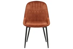 Stuhl JUL Samt Vintage rost