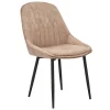 Stuhl JUL Samt Vintage sand