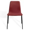Stuhl Maverick Leder stapelbar rot