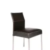 Stuhl Texas Exclusiv Leder dunkelbraun