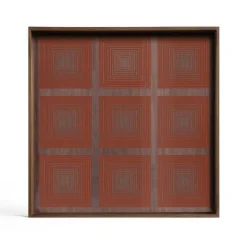 Tablett Notre Monde Squares Quadrat S