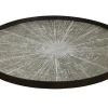 Tablett White Slice rund in braun grau D 92 cm