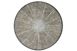 Tablett White Slice rund in braun grau D 92 cm
