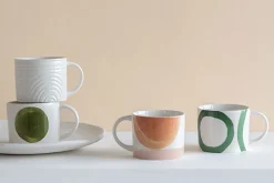 Tasse Tazza dunkelgrün D 10,5 cm