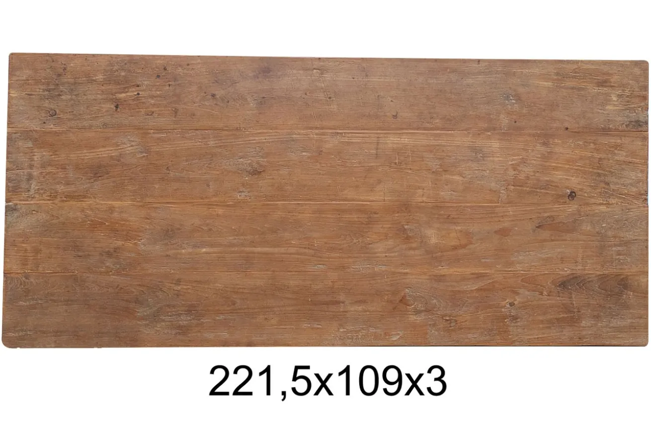 Teakholzplatte Antik 222x100x3