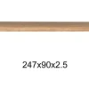 Teakholztisch "K" antik 247x90
