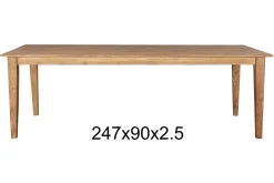 Teakholztisch "K" antik 247x90