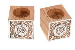 Teelichthalter Vintage natur