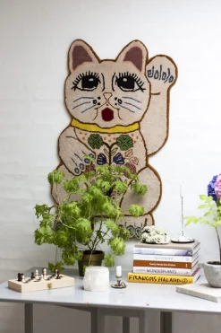 Teppich Lucky Cat creme