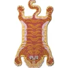 Teppich Tigerin hellbraun rosa