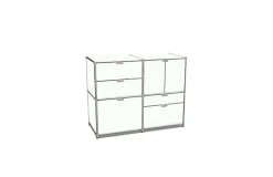 Thekenschrank weiß H 115 cm