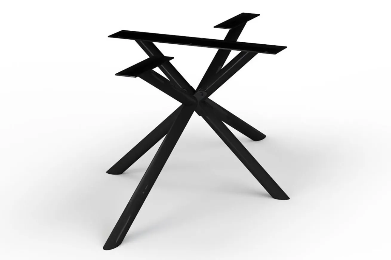 Tischbein Mesa Mittelfuß schwarz