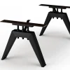 Tischbein Palermo Set Metall schwarz