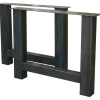 Tischgestell 2-er Set Eisen schwarz 90