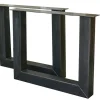 Tischgestell 2er Set Eisen schwarz