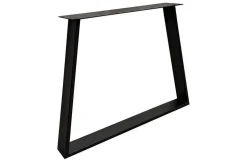 Tischgestell Trapez Metall schwarz 2er Set
