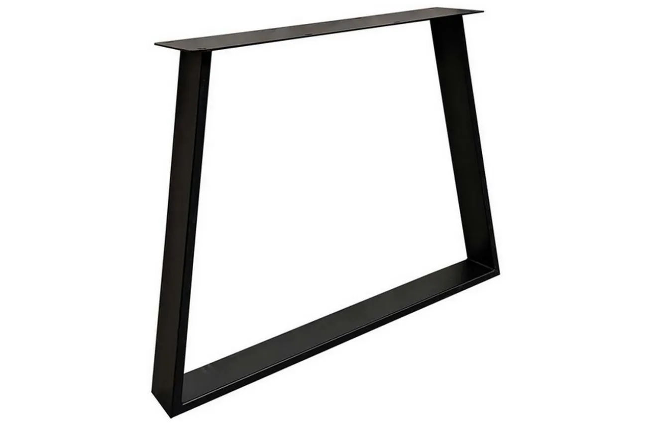 Tischgestell Trapez Metall schwarz 2er Set