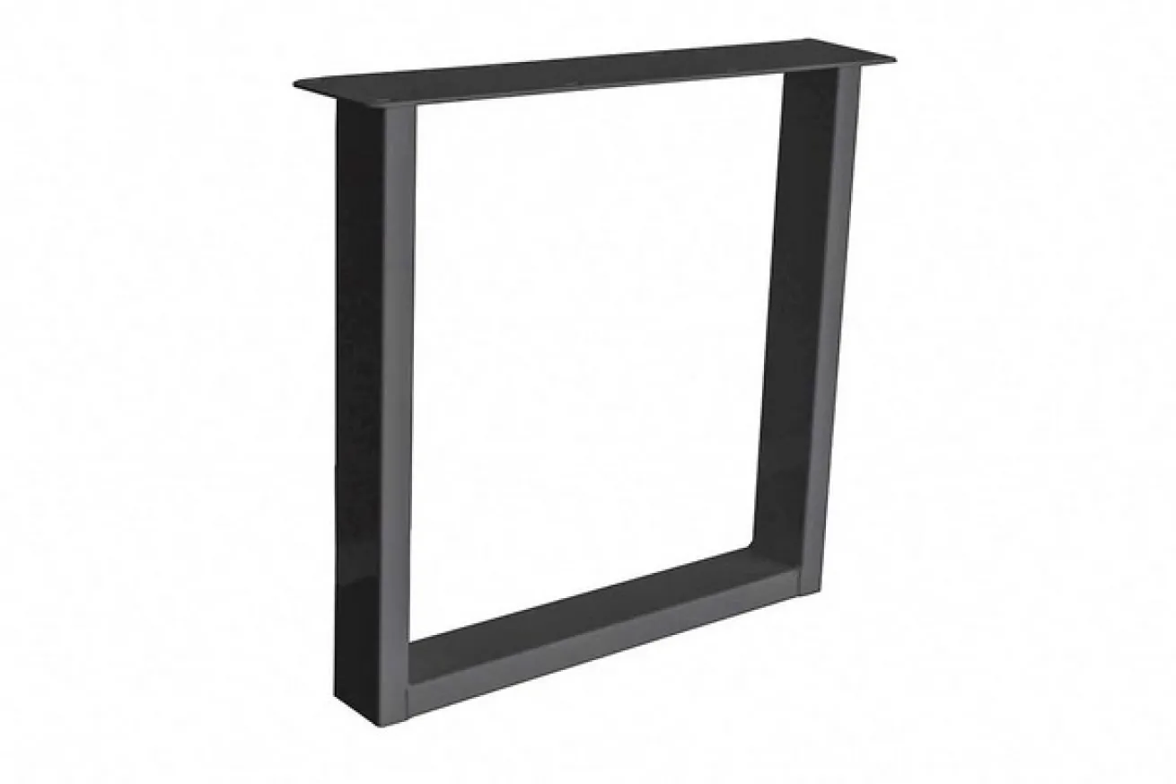 Tischgestell U Metall schwarz 2er Set