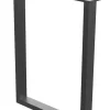 Tischgestell U-Profil fein schwarz