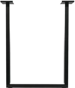 Tischgestell U-Profil fein schwarz