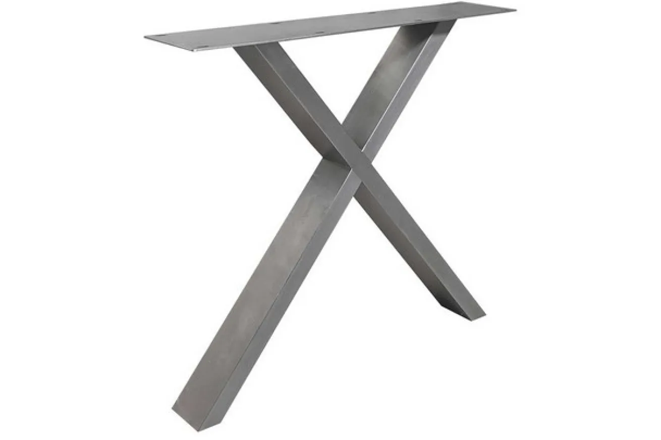 Tischgestell X Edelstahl 2er Set
