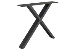 Tischgestell X Metall schwarz 2er Set