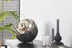 Tischlampe schwarz nickel M