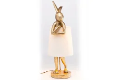 Tischleuchte Animal Rabbit weiss gold h 68 cm