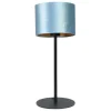 Tischleuchte Vera Samt blau H 55 cm