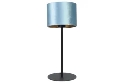 Tischleuchte Vera Samt blau H 55 cm