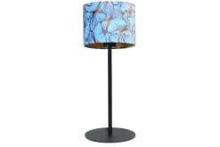 Tischleuchte Vera Samt blau H 55 cm