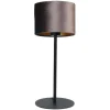 Tischleuchte Vera Samt braun H 55 cm