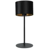 Tischleuchte Vera Samt schwarz H 55 cm