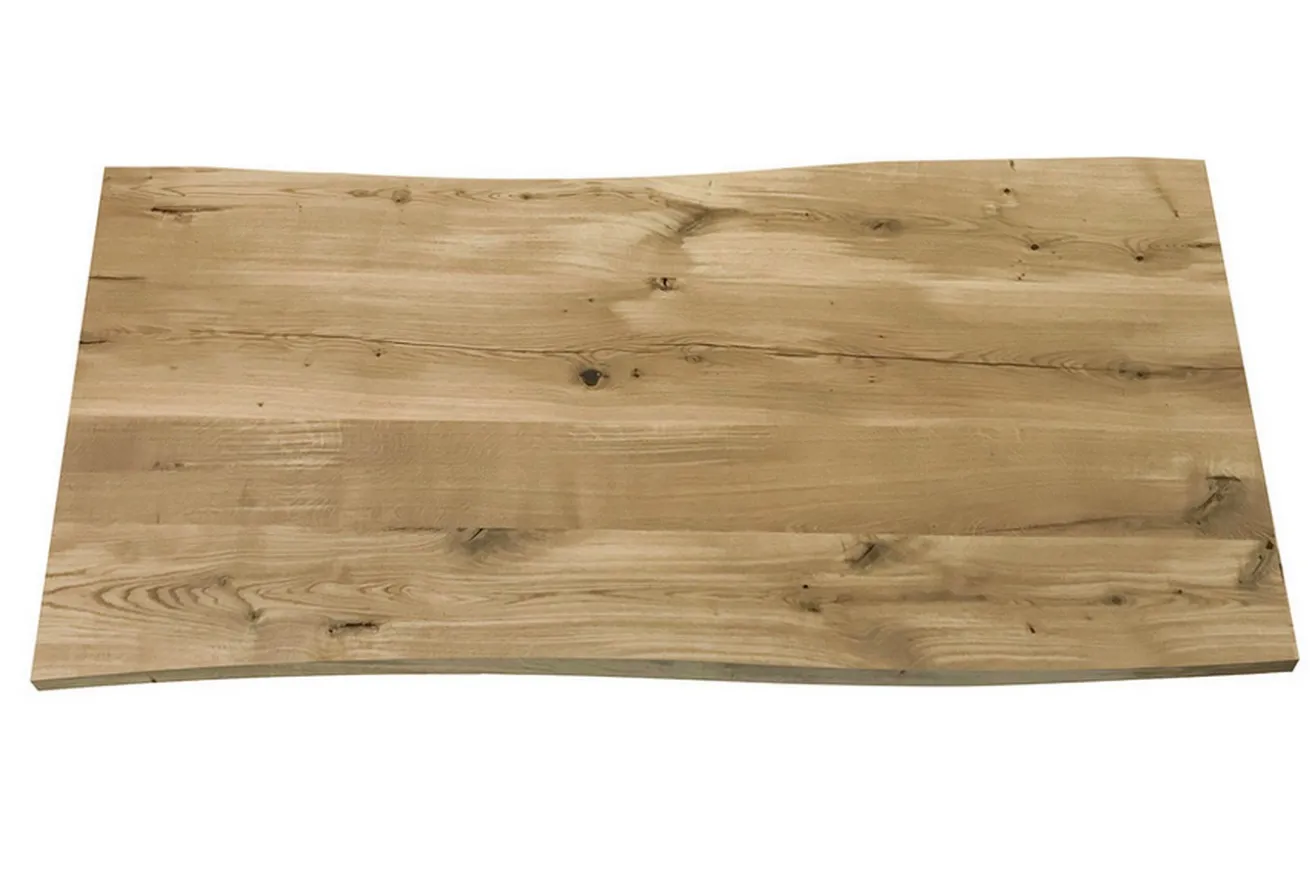 Tischplatte Asteiche 3 cm massiv organische Kante ab 60 cm konfigurierbar
