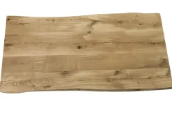 Tischplatte 6,5 cm Asteiche massiv organische Kante ab 60 cm konfigurierbar
