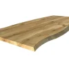 Tischplatte 4 cm Asteiche massiv organische Kante extrem ab 60 cm konfigurierbar