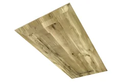Tischplatte 6,5 cm astige Eiche massiv schweizer Kante extrem ab 60 cm konfigurierbar