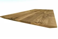 Tischplatte 6,5 cm astige Eiche massiv schweizer Kante ab 60 cmkonfigurierbar