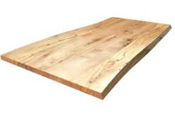 Tischplatte 4 cm astige Wildbuche massiv organische Kante ab 60 cm konfigurierbar