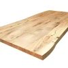 Tischplatte 8 cm astige Wildbuche massiv organische Kante ab 60 cm konfigurierbar
