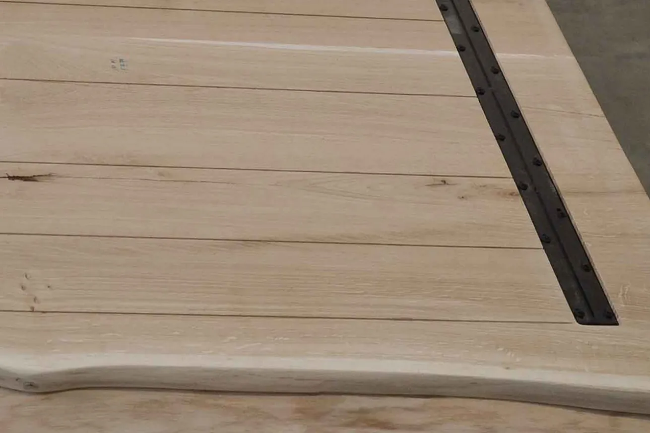 Tischplatte 6 Eiche massiv organische Kante ab 160 cm konfigurierbar