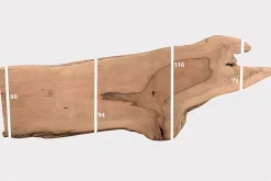 Tischplatte Mangoholz Monolith 342x117 cm