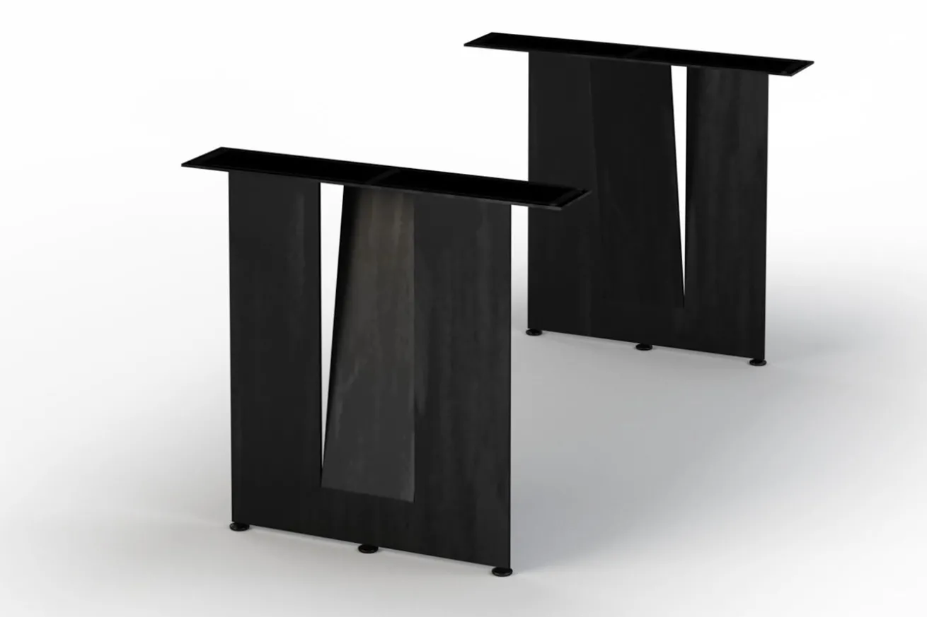 Tischwangen Set Steven Metall 60 cm