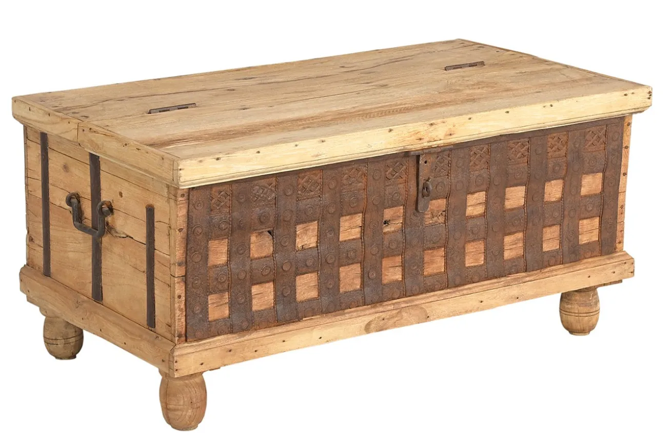 Truhe Vintage natur