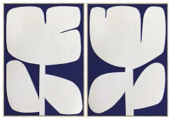 Tulip Wandbild Tulip blau 2er Set