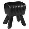 Turnhocker Vintage schwarz