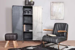 Turnhocker Vintage schwarz