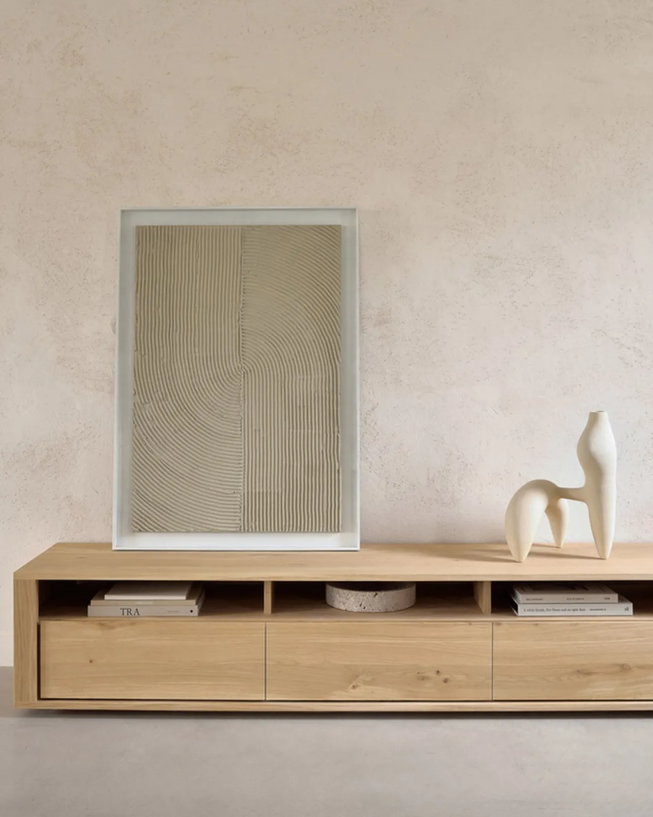 TV Anrichte Shadow Eiche massiv B 210 cm